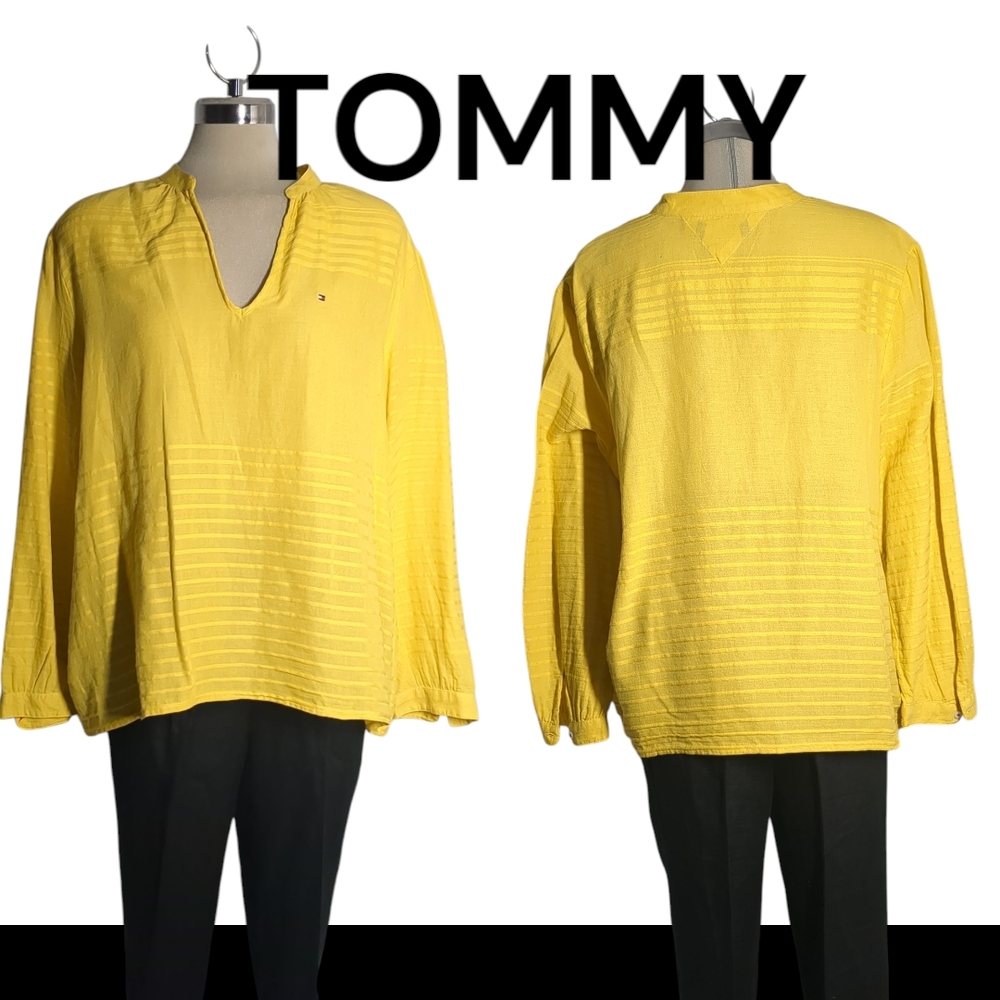 Tommy Hilfiger Yellow Women's Tunic Top